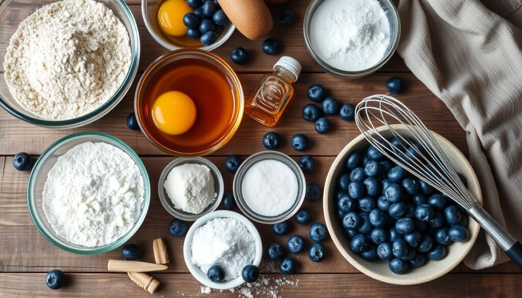 Ingredientes para muffins con harina de almendras