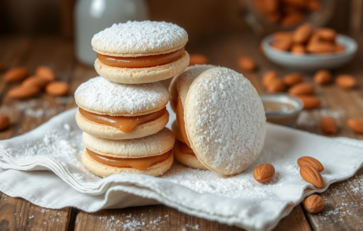 alfajores con harina de almendras