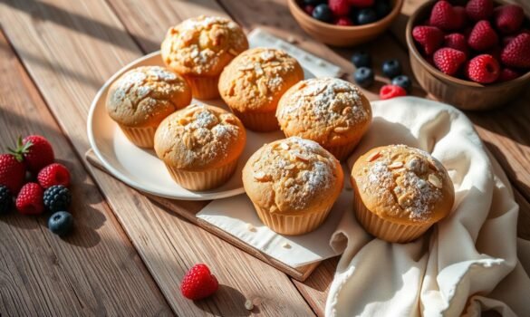 muffins con harina de almendras