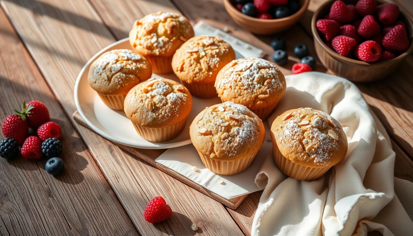 muffins con harina de almendras