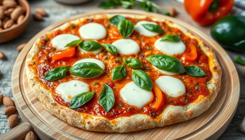 pizza con harina de almendras pizza con harina de almendras